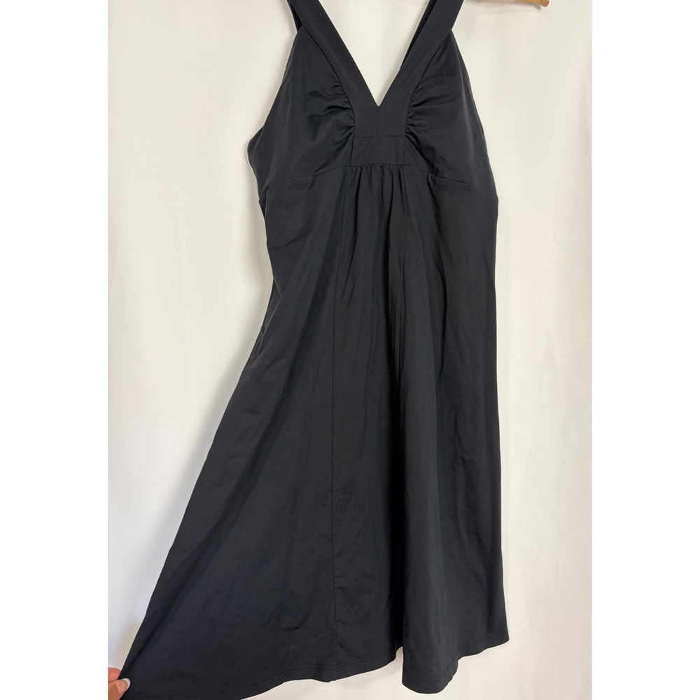 Patagonia Dress Womens Large Black V-Neck Active Travel Granola Gorpcore